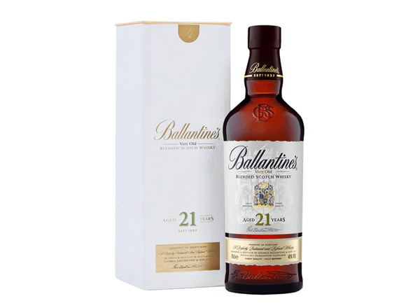 宁波百龄坛威士忌回收百龄坛21年苏格兰威士忌40°Ballantine's进口洋酒700ml