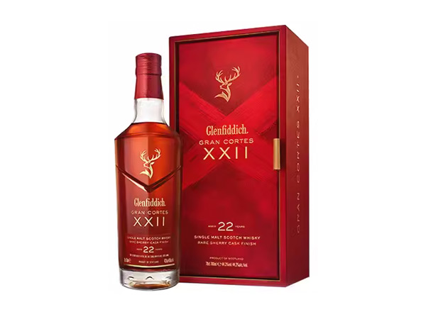 宁波回收格兰菲迪22年璀璨珍藏版威士忌700ml礼盒装Glenfiddich XXII苏格兰威士忌