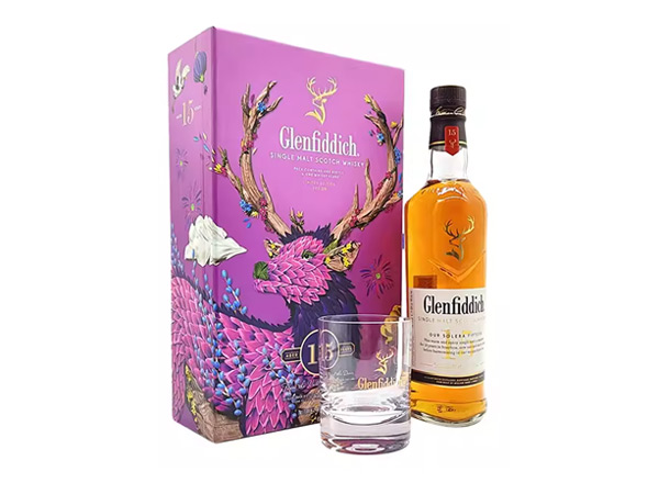 宁波收购格兰菲迪15年威士忌福鹿礼盒装Glenfiddich苏格兰威士忌700ml上门回收