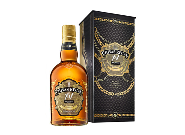 宁波芝华士15年回收Chivas Regal XV Balmain巴尔曼联名限定版700ml苏格兰调配型威士忌洋酒