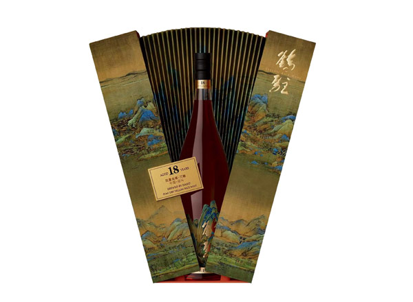 宁波鹤驻18年黄酒回收鹤驻新花雕18年珍藏版千里江山图行情价格