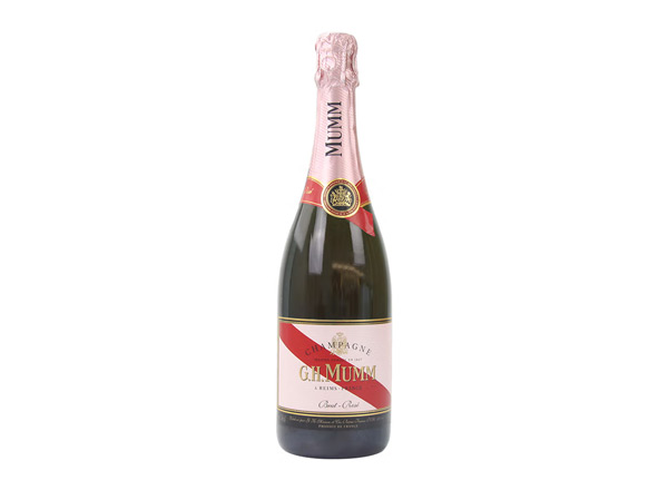 宁波回收​玛姆红带香槟老款桃红玫瑰粉红玛姆香槟酒G.H. Mumm Brut Rose